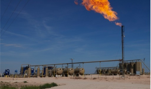 One of five sensor towers in the Permian Basin measuring methane 24/7